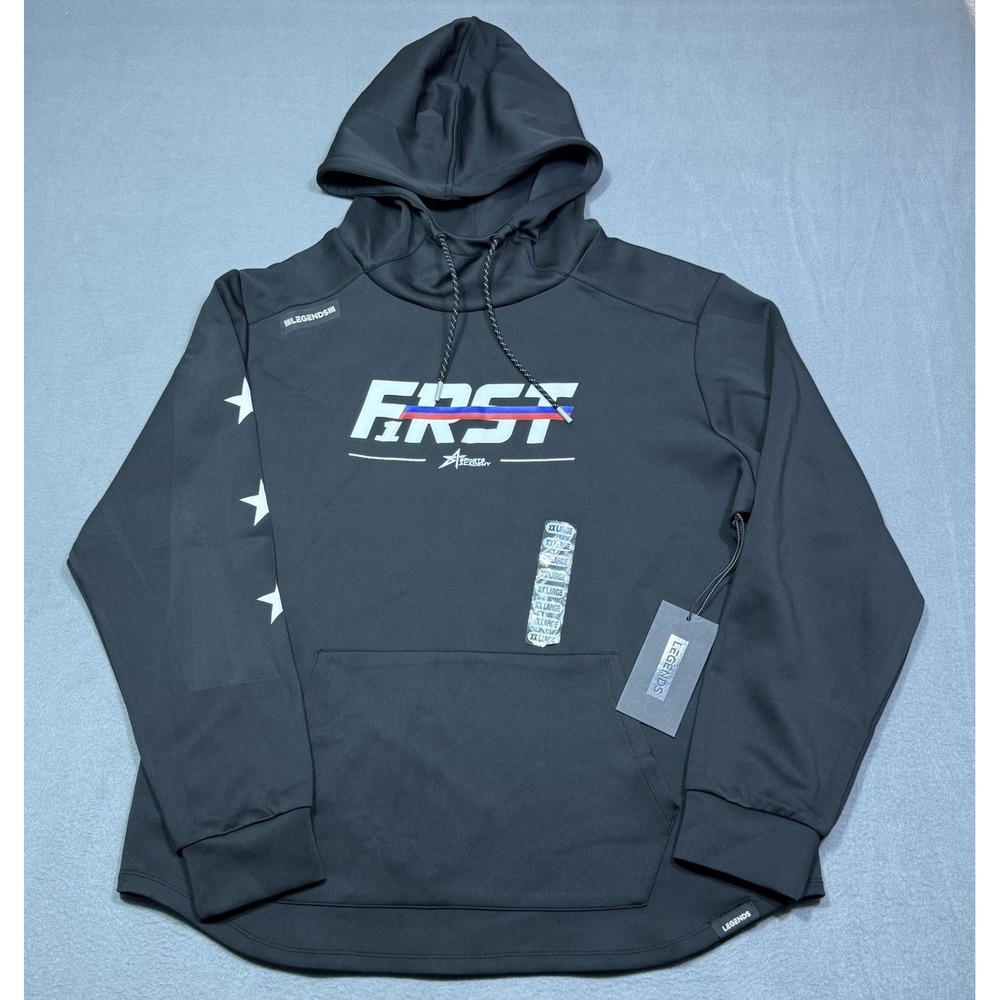 Legends Hoodie Mens XXL F1RST Sports Academy Black Performance Pullover NEW